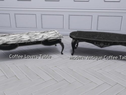 Dark Lux Coffee Tables from TS3 by TheJim07