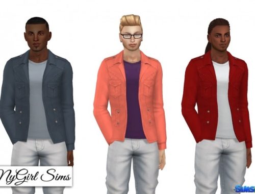 Riot Jacket with Tee at NyGirl Sims
