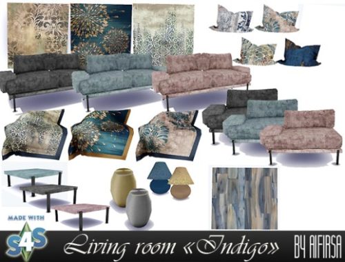 Indigo living room at Aifirsa