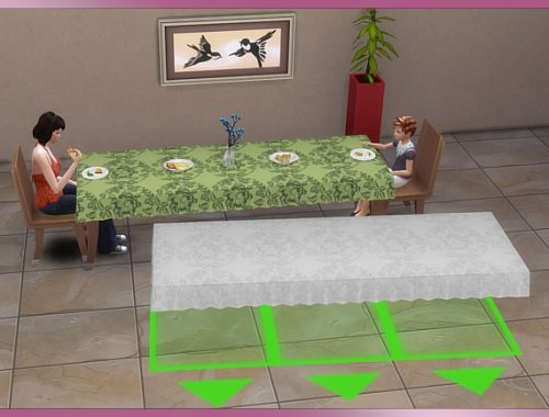 Tablecloth 3×1 by Cappu at Blacky’s Sims Zoo