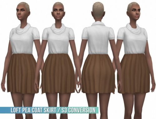 Loft Pea Coat Skirt S3 Conversion at Busted Pixels