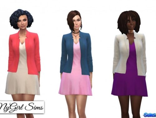 Flare Dress with Blazer at NyGirl Sims