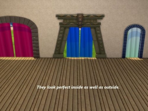 Animated Breezy Curtains for Arches and Open Windows by Snowhaze