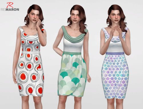 Abstract Dress for Women