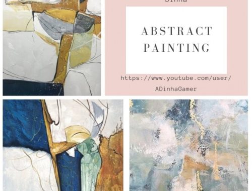 Abstract Painting & Rug at Dinha Gamer