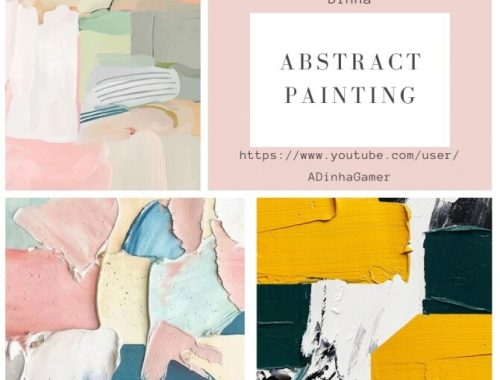 Abstract Painting & Rug at Dinha Gamer