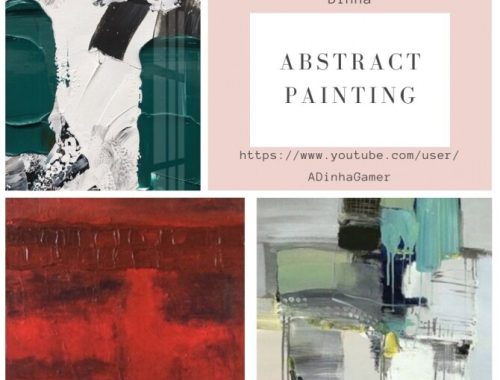 Abstract Painting & Rug at Dinha Gamer