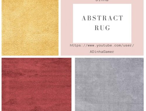 Abstract Painting & Rug at Dinha Gamer