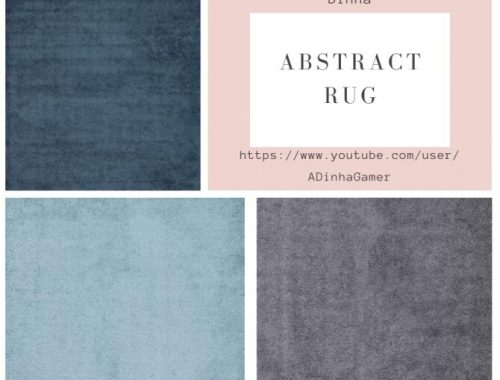 Abstract Painting & Rug at Dinha Gamer