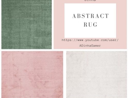 Abstract Painting & Rug at Dinha Gamer