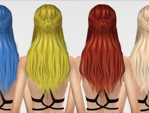 BLONDESIMS SUKI CAZY HAIR RETEXTURE at REDHEADSIMS