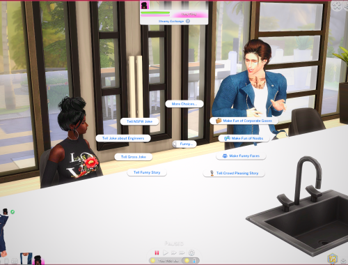 Sims Can Tell Jokes Whenever Despite mood.