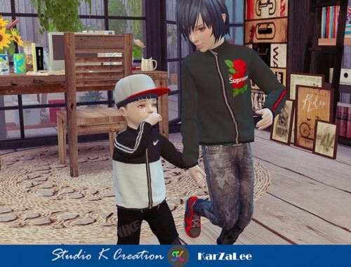 Giruto 63 full-zip sweatshirt toddler at Studio K-Creation