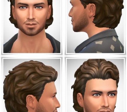 Swept Back with Neck Hair