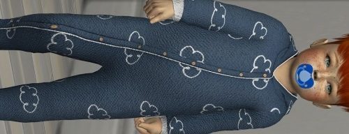 SKETCHOBOOKPIXELS ACE ONESIE by Thiago Mitchell at REDHEADSIMS – Coupure Electrique