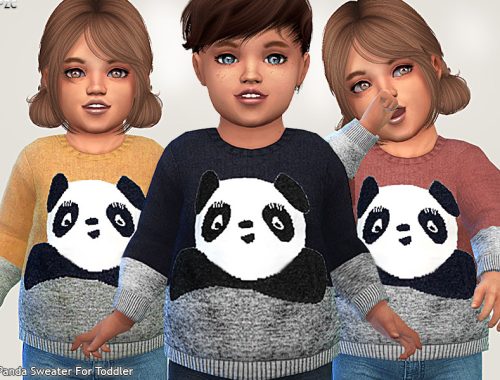 Panda Sweater For Toddler