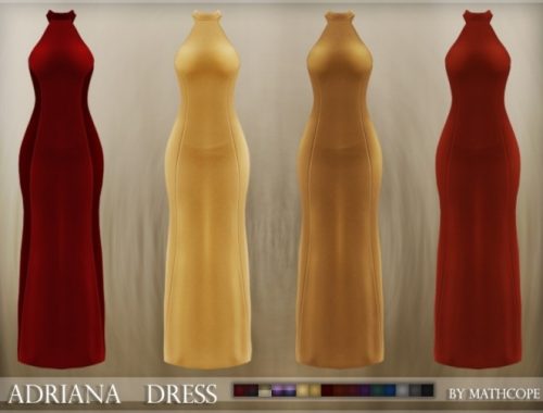 Adriana dress by Mathcope at Sims 4 Studio