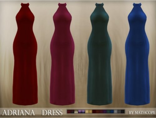 Adriana dress by Mathcope at Sims 4 Studio