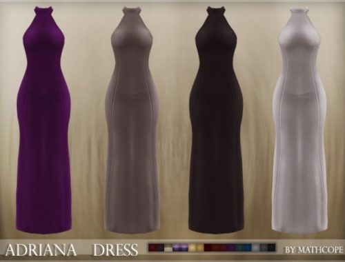 Adriana dress by Mathcope at Sims 4 Studio