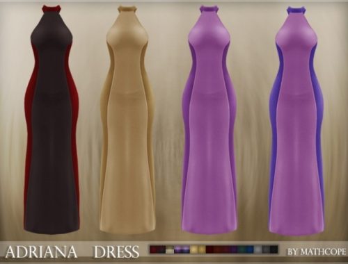 Adriana dress by Mathcope at Sims 4 Studio