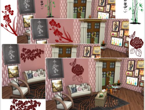 Wall Deco Flowers at Annett’s Sims 4 Welt