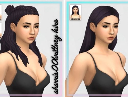 Aharris00brittney hair recolor dump #1 at Nessa Sims