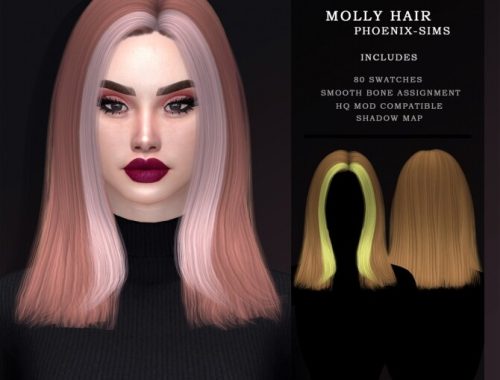 ALESSIA HAIR WITH BEANIE + MOLLY HAIR at Phoenix-Sims