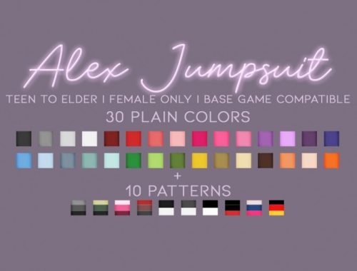 ALEX JUMPSUIT at Candy Sims 4