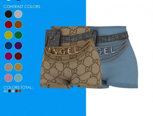 ALEXIA TOP AND SHORTS by Thiago Mitchell at REDHEADSIMS