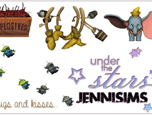 Alien, Magic brooms, Dumbo (4 ITEMS) at Jenni Sims