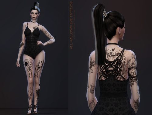 All Hallows Eve tattoos | Simblreen 2020