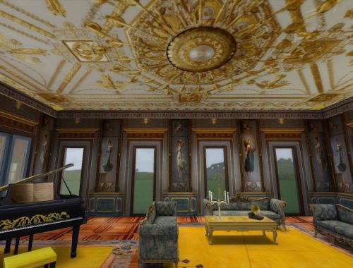 Amazing Golden Ornamented Ceilings at Anna Quinn Stories