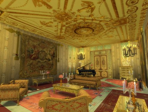 Amazing Golden Ornamented Ceilings at Anna Quinn Stories