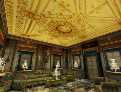 Amazing Golden Ornamented Ceilings Set II & III at Anna Quinn Stories