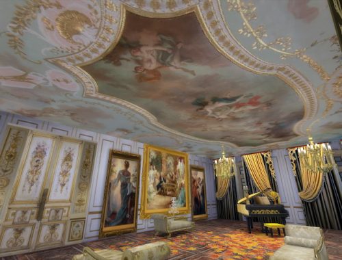Amazing Golden Ornamented Ceilings Set IV at Anna Quinn Stories