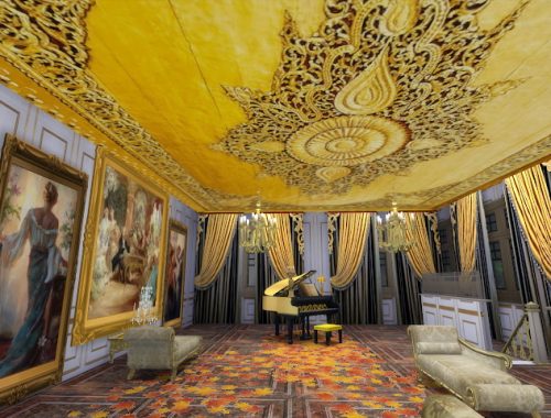 Amazing Golden Ornamented Ceilings Set IV at Anna Quinn Stories