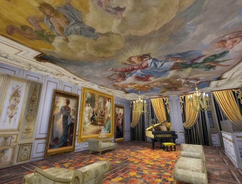 Amazing Golden Ornamented Ceilings Set IV at Anna Quinn Stories