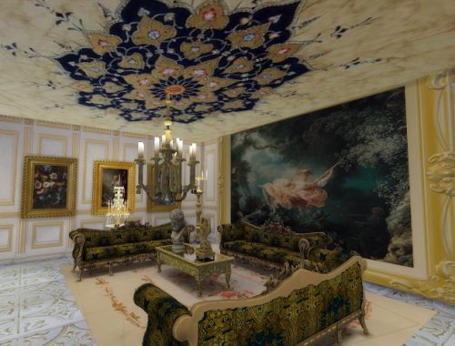 Amazing Golden Ornamented Ceilings Set V at Anna Quinn Stories