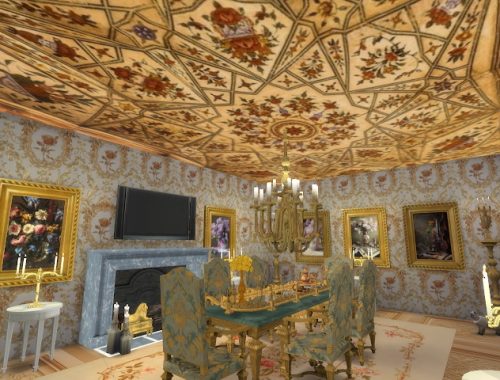 Amazing Golden Ornamented Ceilings Set VI at Anna Quinn Stories