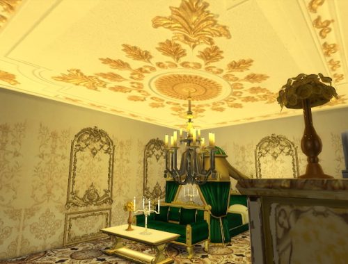 Amazing Golden Ornamented Ceilings Set VI at Anna Quinn Stories
