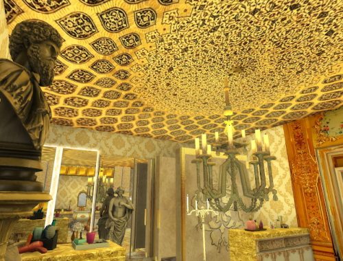 Amazing Golden Ornamented Ceilings Set VI at Anna Quinn Stories
