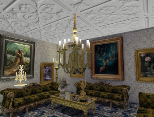 Amazing Golden Ornamented Ceilings Set VI at Anna Quinn Stories
