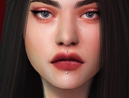 ANATHEMA Lip Stud Piercing Selection at Praline Sims