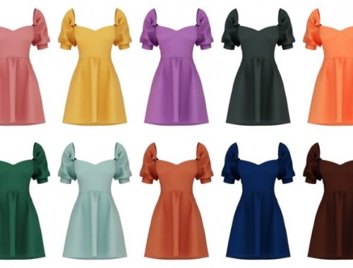 Andrea Dress at Daisy Pixels