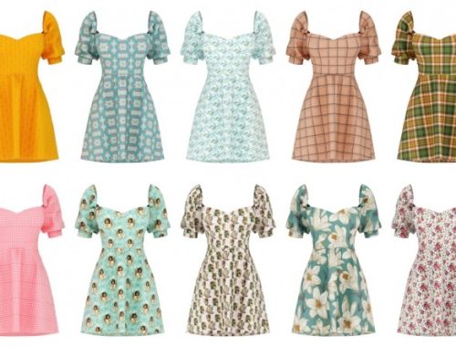 Andrea Dress at Daisy Pixels