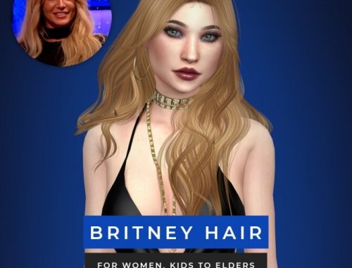 Andy Collection (Hair + heart earrings) + Britney Hair at Sonya Sims