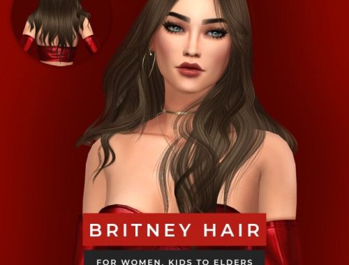 Andy Collection (Hair + heart earrings) + Britney Hair at Sonya Sims