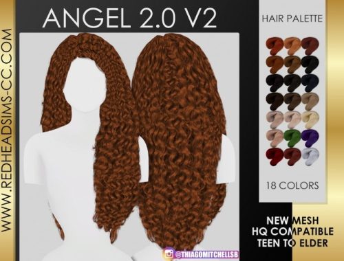 ANGEL HAIR 2.0 by Thiago Mitchell at REDHEADSIMS