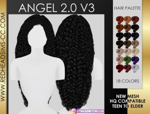ANGEL HAIR 2.0 by Thiago Mitchell at REDHEADSIMS
