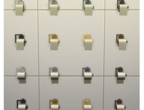 Angular Toilet Paper Roll Holder by Menaceman44 at Mod The Sims